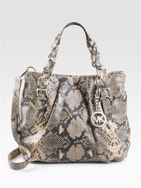 michael kors tan tote|michael kors embossed tote handbags.